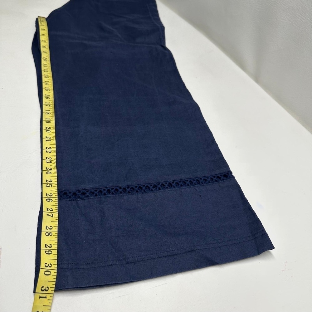 Soft surroundings Navy Wide-Leg Pants size L - Picture 8 of 8